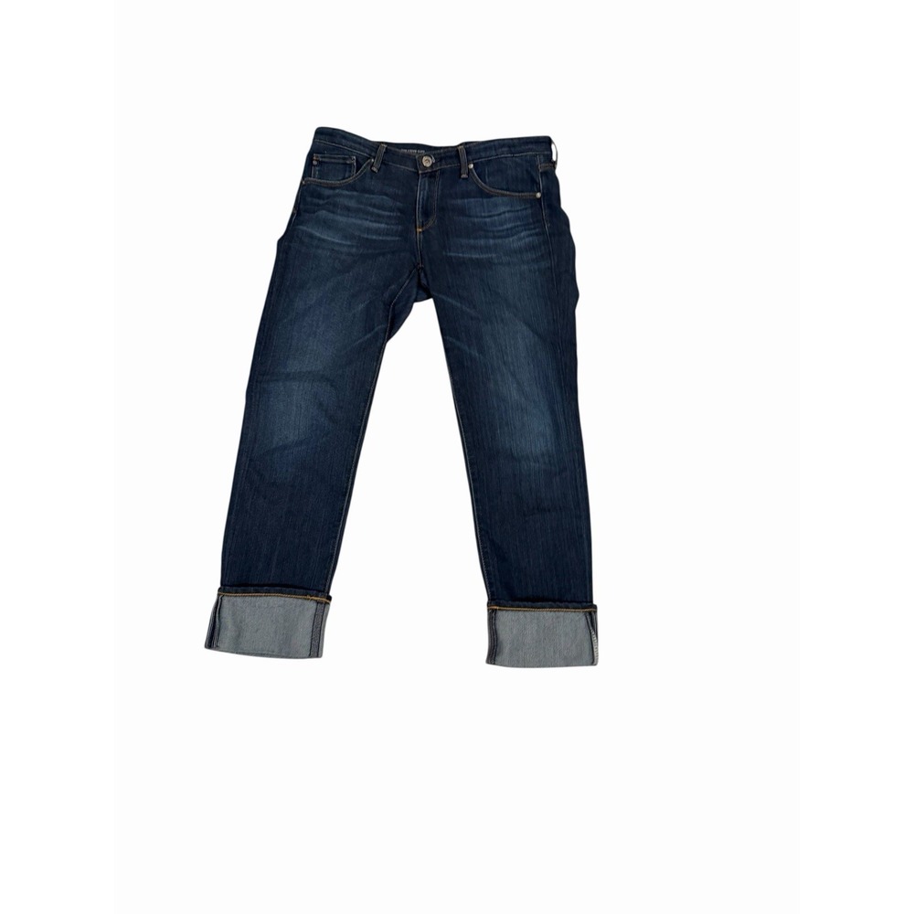 AG Adriano Goldschmied Jeans Womens 29 Blue The Stevie Cuff Slim Straight Cuffed